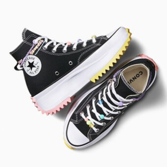 Converse Run Star Hike Platform Embroidered Bracelet Women's Sz - Picture 3 of 16